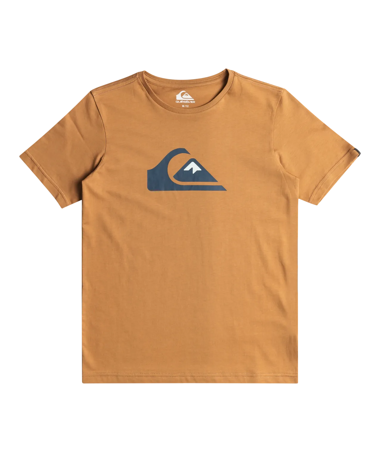 Boys Comp Logo T-Shirt in Bone Brown