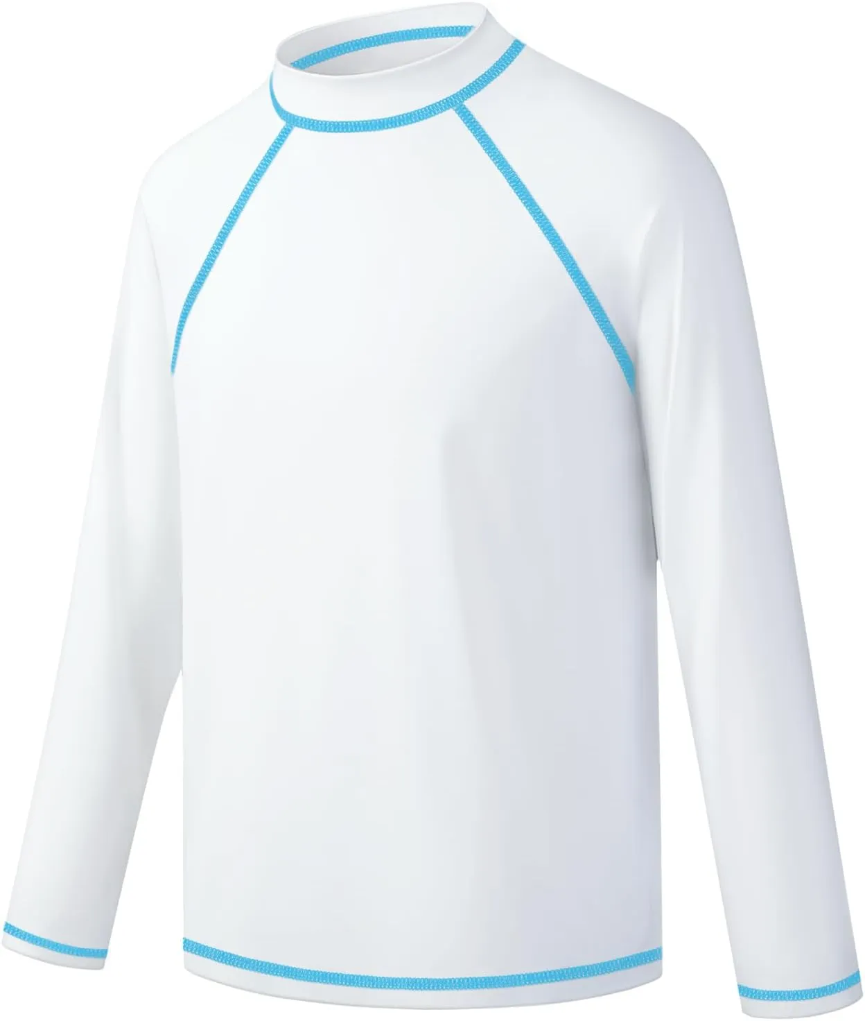 Boys Rash Guard Swim Shirt Long Sleeve UPF 50  Rashguard Quick Dry Kids Youth Fishing Water Sun UV SPF Swimwear Tops
