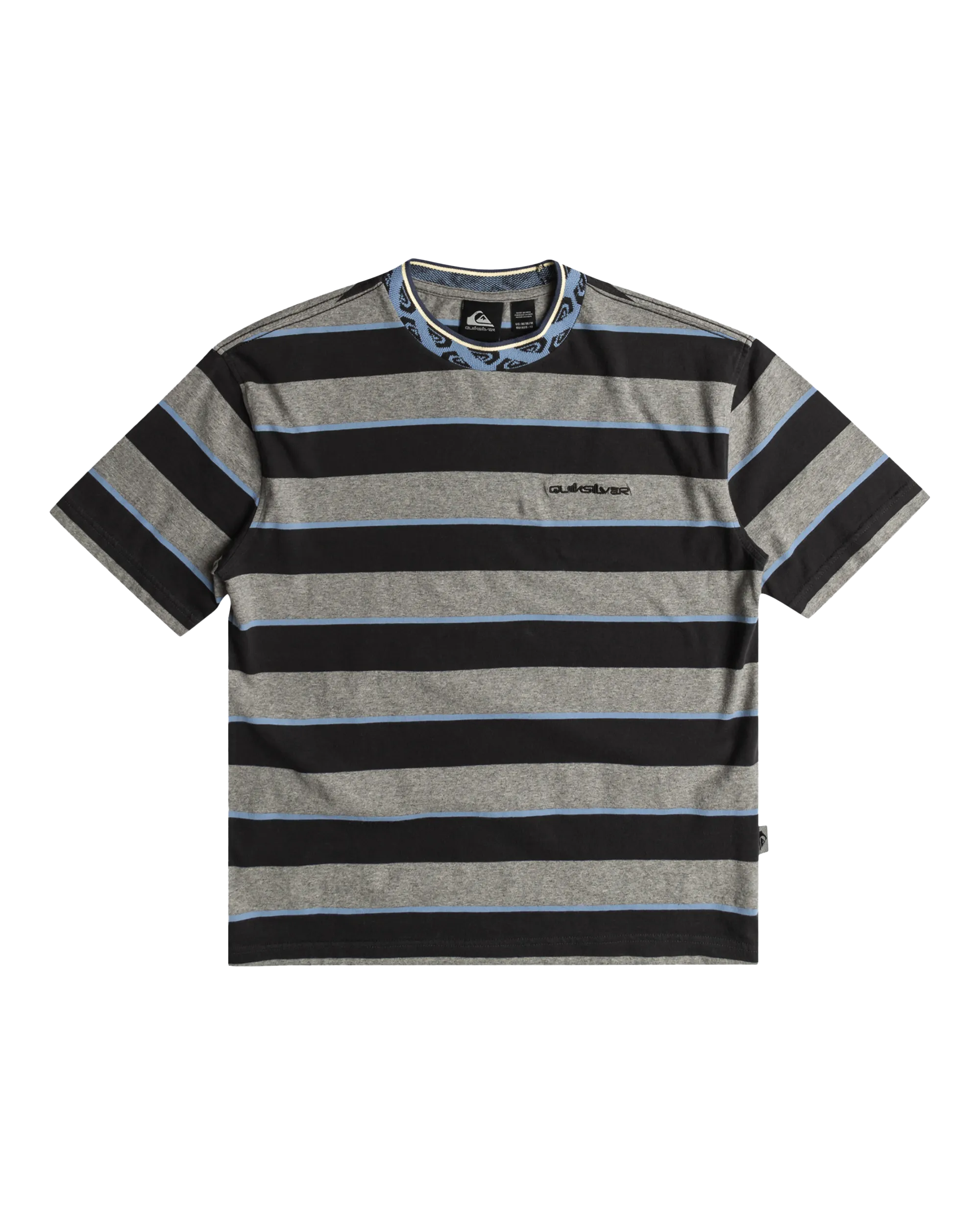 Boys Stripe T-Shirt in Tarmac Stripe