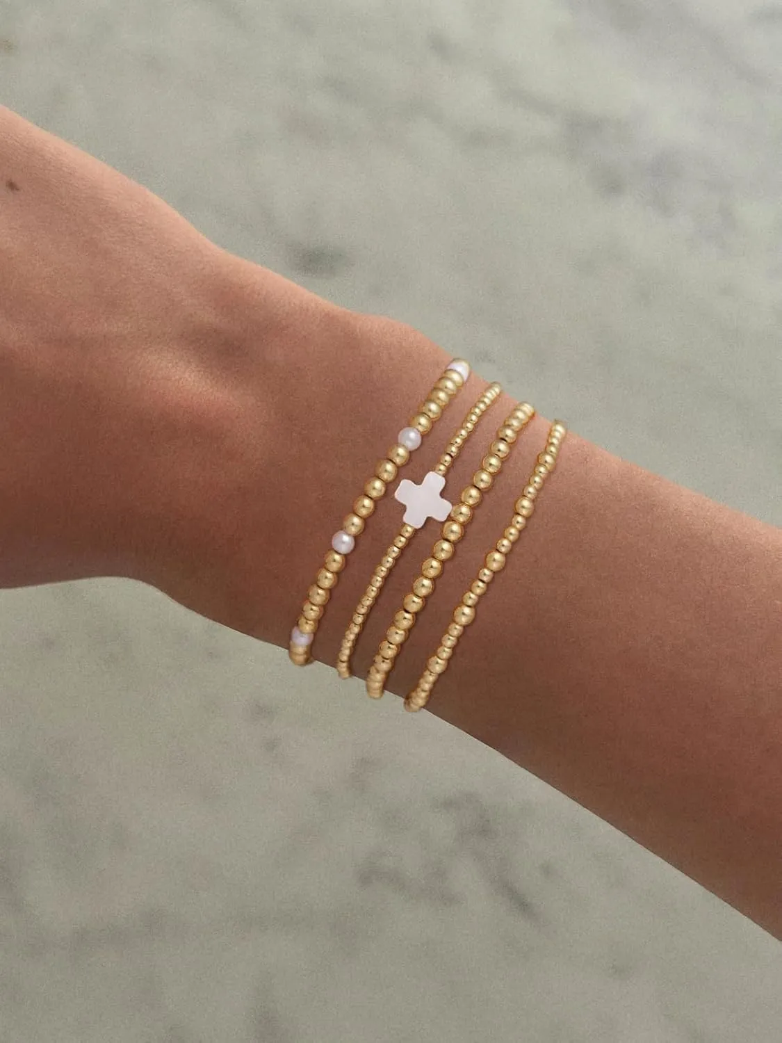 Bracelets for Women, Waterproof 14K Gold/Silver Plated Stackable Bracelets for Women Non Tarnish Trendy Dainty Paperclip Figaro Box Herringbone Hand Chain Bracelet Pack Stack Adjustable Jewelry for Women