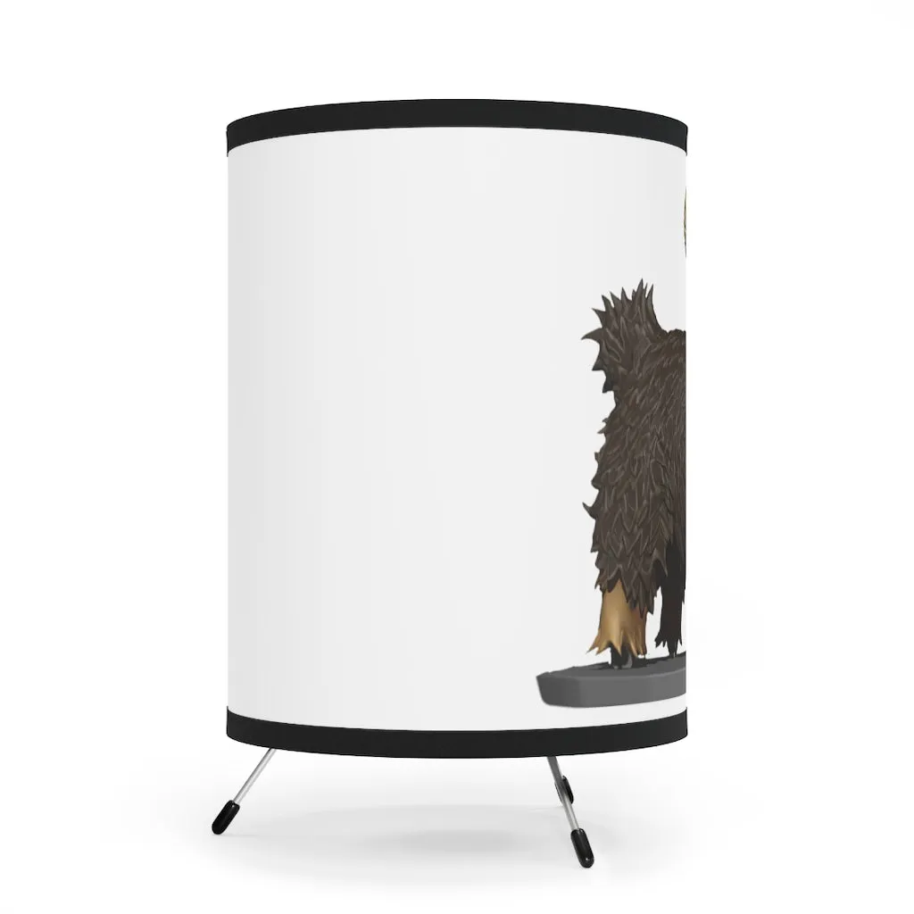 Brown Sheep Tripod Lamp with High-Res Printed Shade, US/CA plug