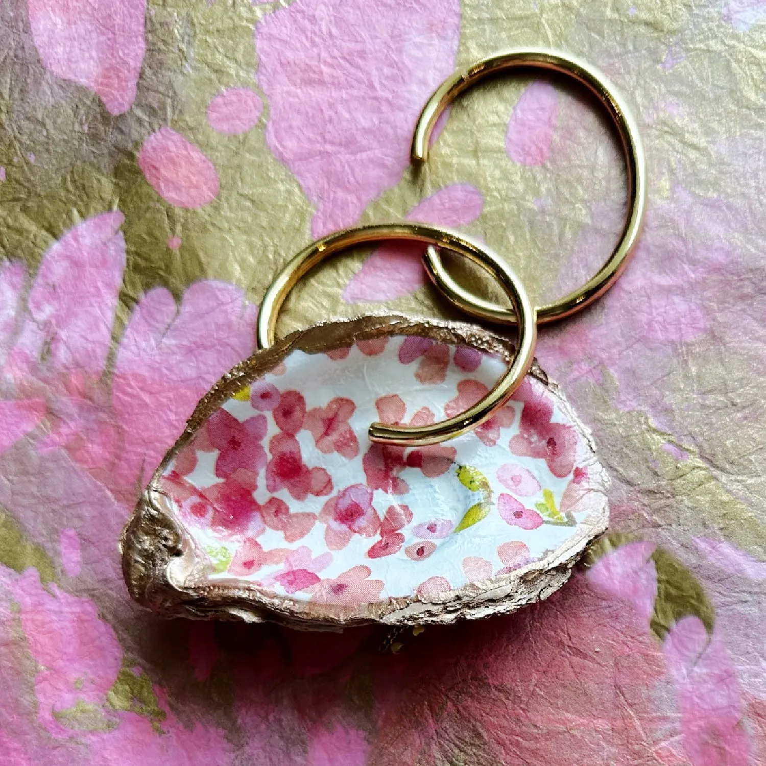 Cherry Blossom Oyster Shell Dish