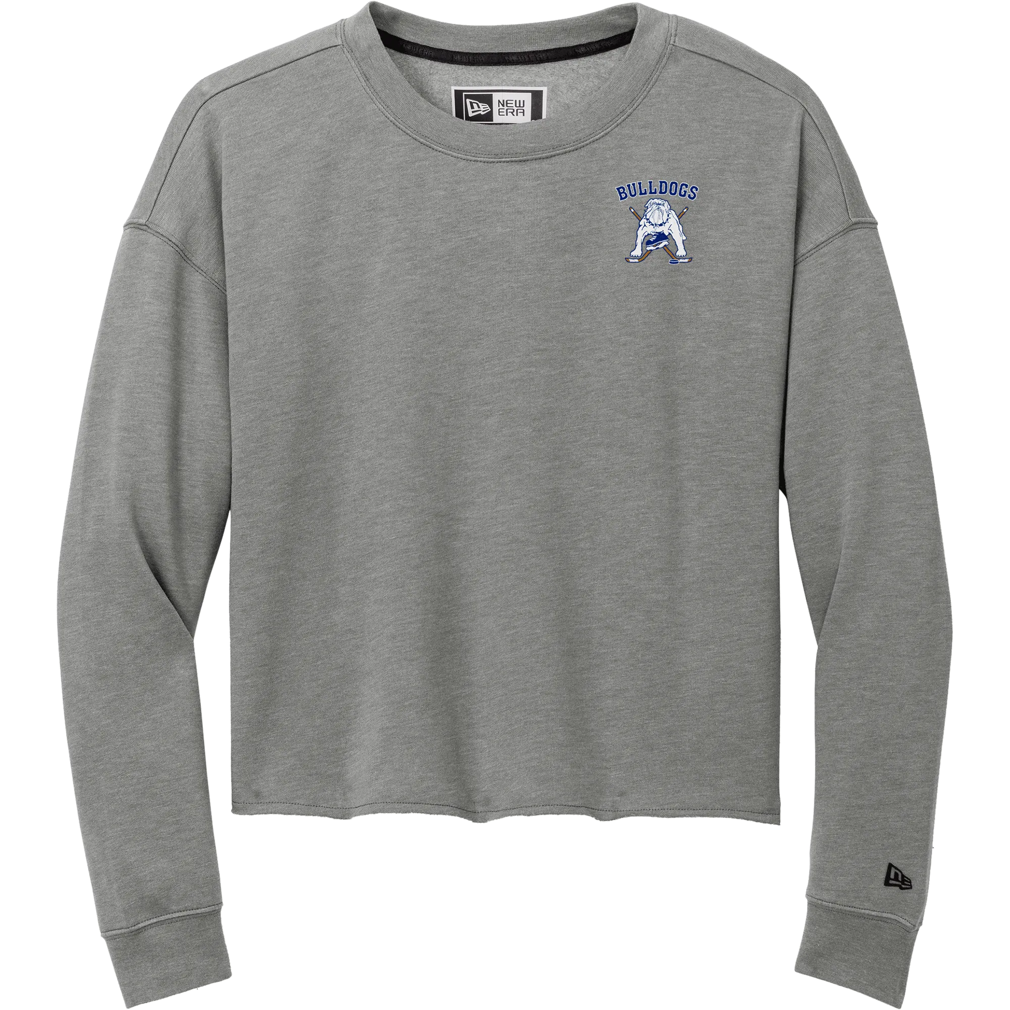 Chicago Bulldogs New Era Ladies Tri-Blend Fleece Crop Crew