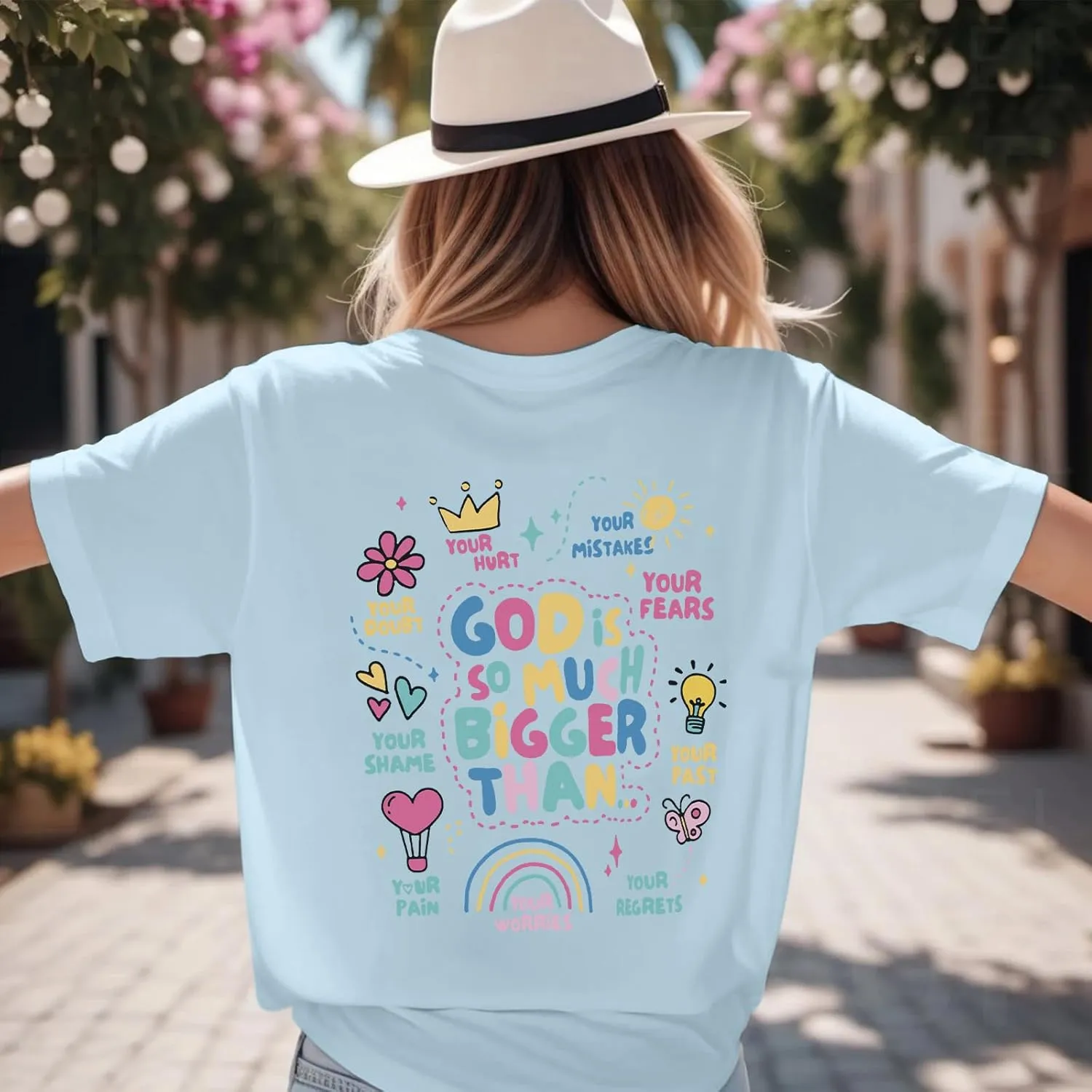 Christian Tshirts for Women Faith T Shirts Jesus God Shirts Religious Gifts Tee Funny Inspirational Graphic Tees Tops