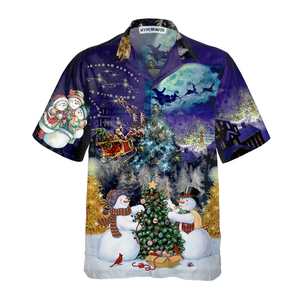 Christmas Night With Family Hawaiian Shirt, Funny Christmas Shirt, Best Xmas Gift Idea