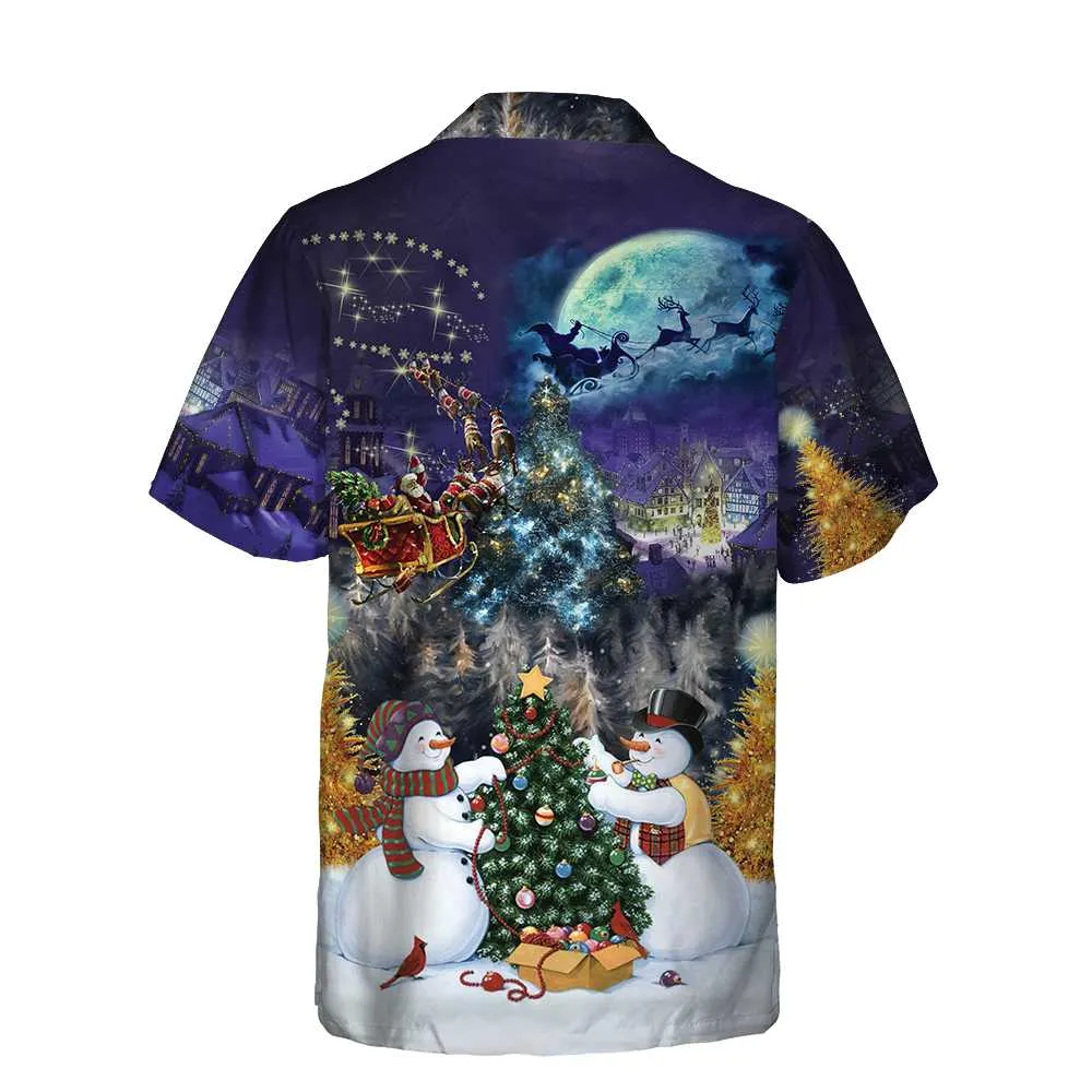 Christmas Night With Family Hawaiian Shirt, Funny Christmas Shirt, Best Xmas Gift Idea