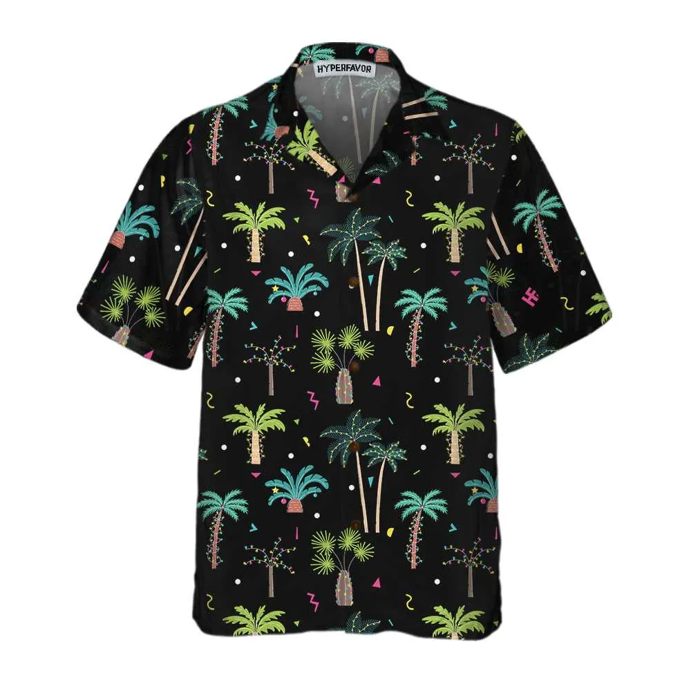 Christmas Palm Trees Hawaiian Shirt, Funny Christmas Shirt For Men