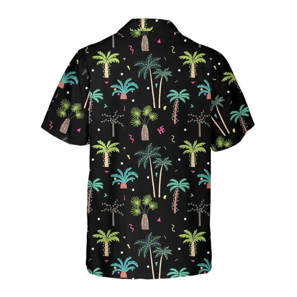 Christmas Palm Trees Hawaiian Shirt, Funny Christmas Shirt For Men