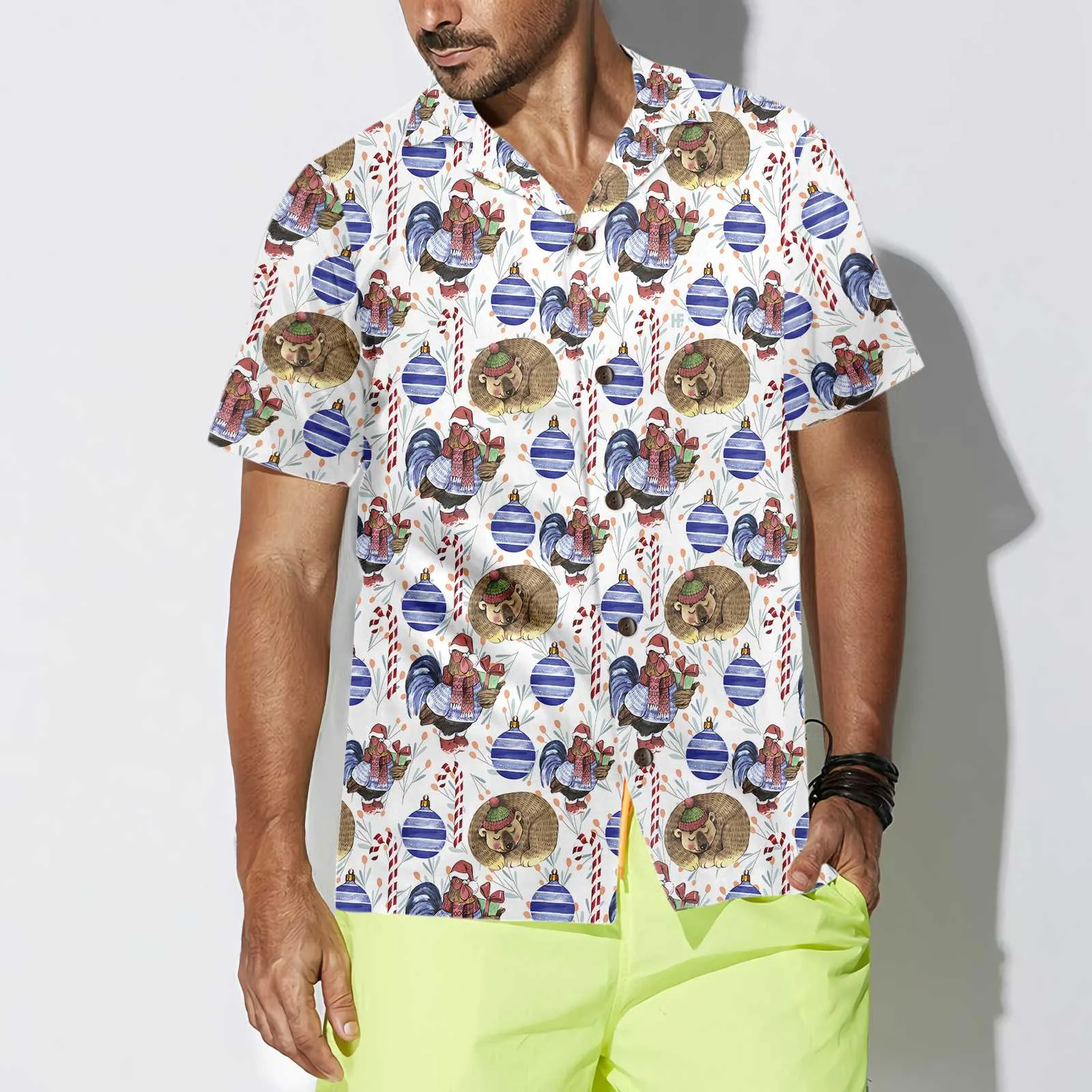 Christmas Winter Holiday Symbol Hawaiian Shirt, Funny Christmas Shirt, Gift For Christmas