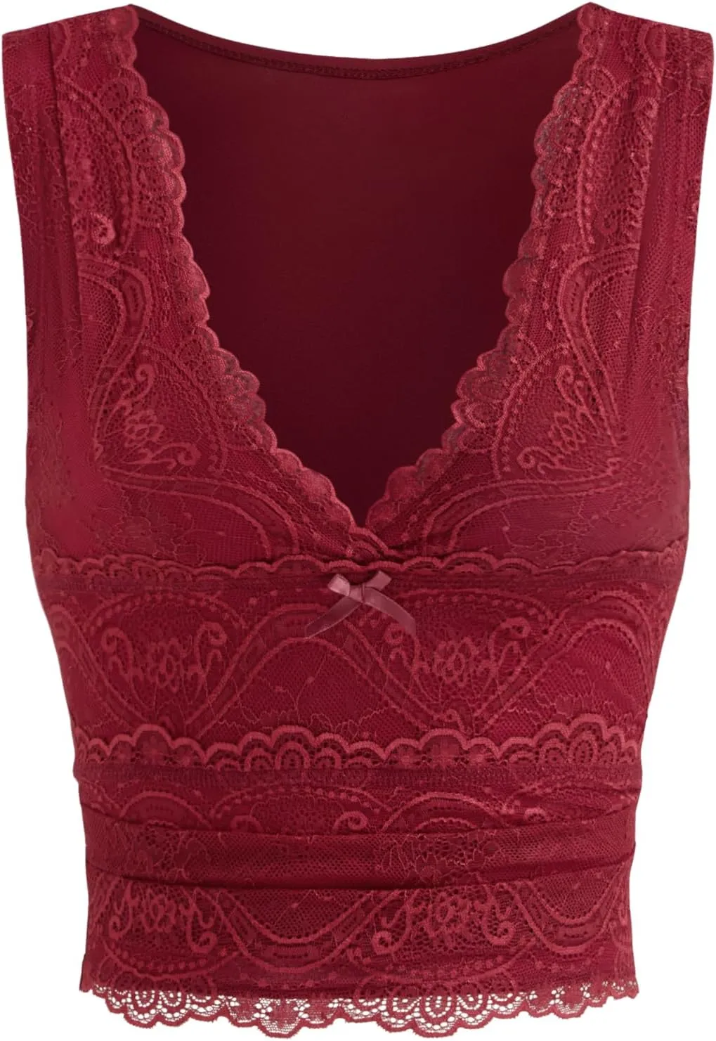CIDER Lace Crop Tank Tops for Women Summer V Neck Sleeveless Going Out Tops Ruched Sexy Tee Trendy T Shirts Casual