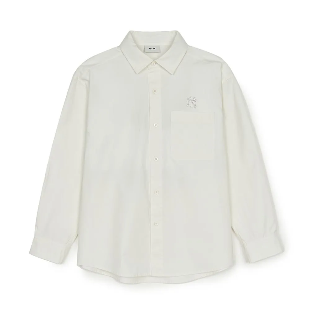 Classic Denim Monogram Big Lux Long-Sleeve Shirt New York Yankees