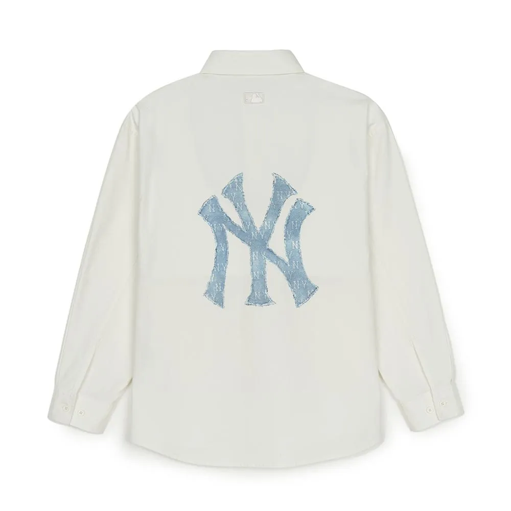 Classic Denim Monogram Big Lux Long-Sleeve Shirt New York Yankees