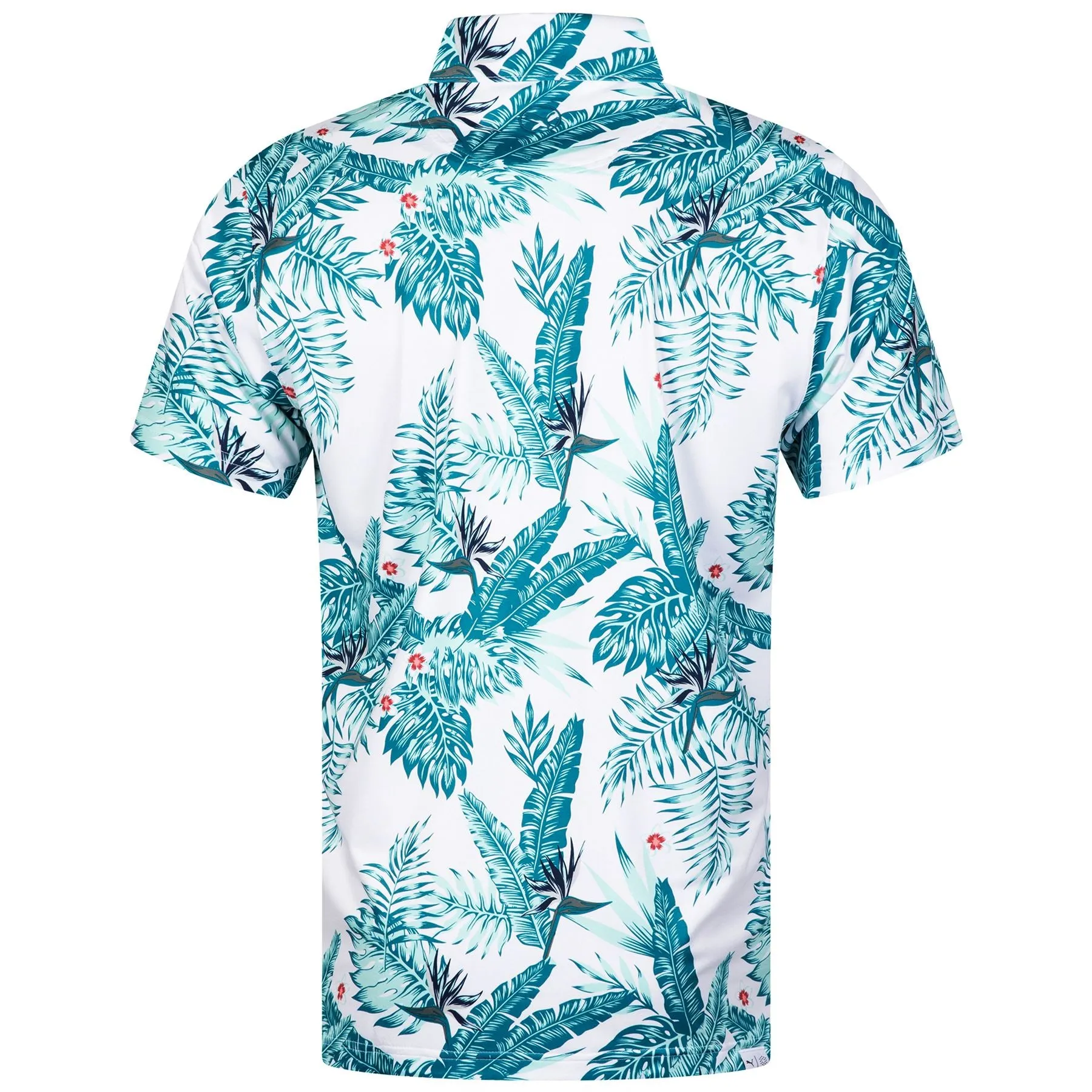 CLOUDSPUN Aloha Polo White Glow-Pacific Green - AW23