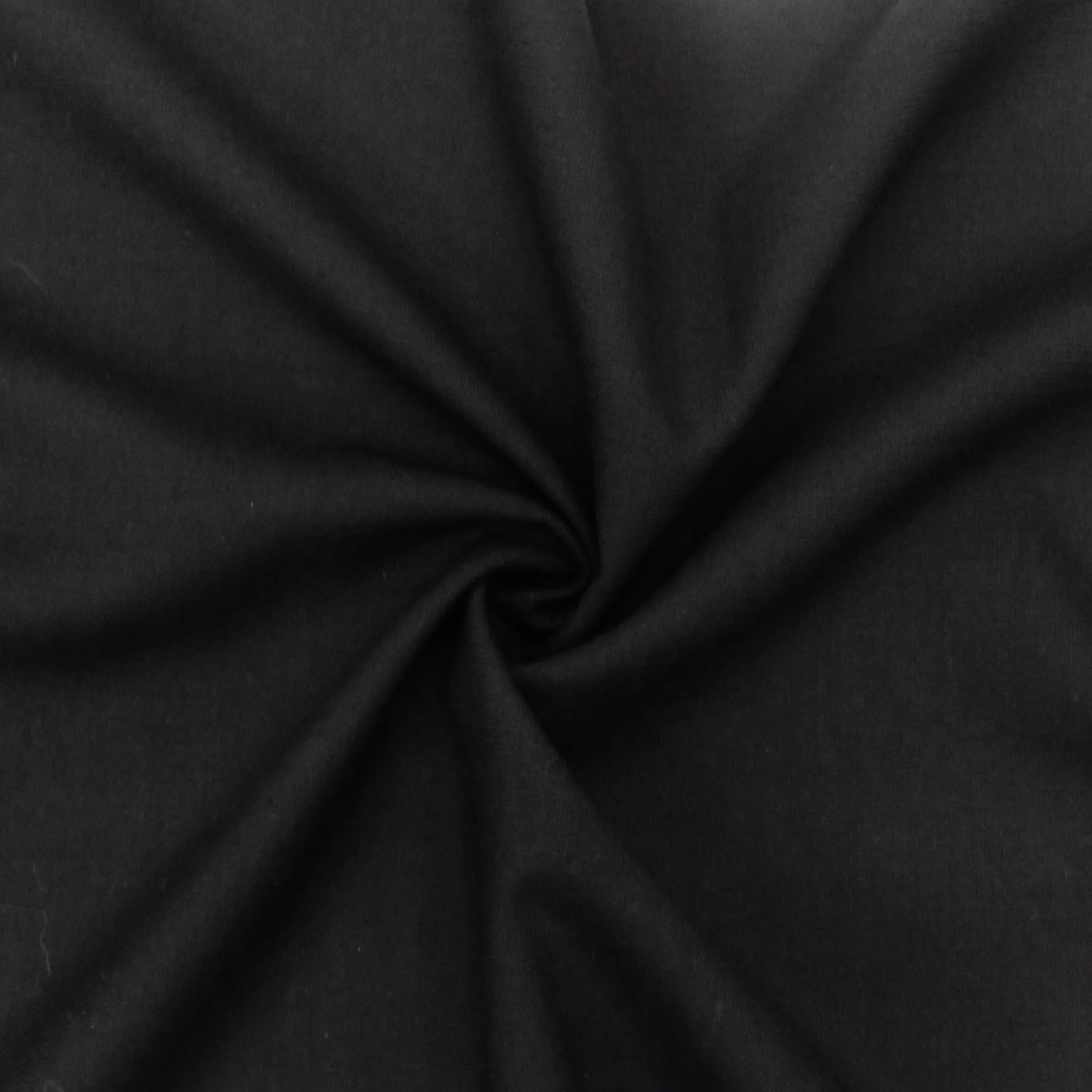Coal Black Tropical Wool Blend Slubbed Shirting Fabric