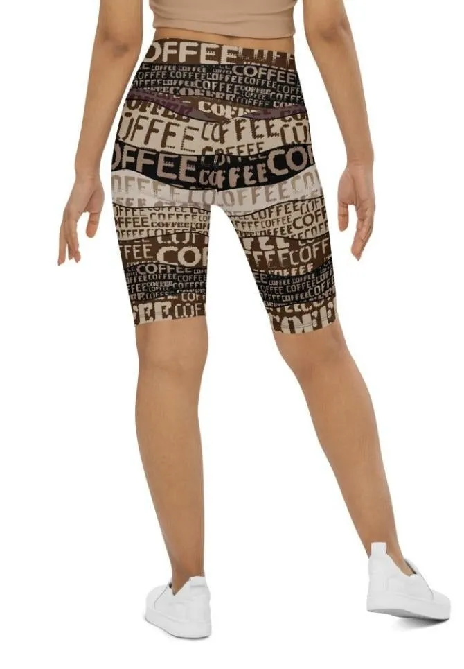 Coffee Biker Shorts