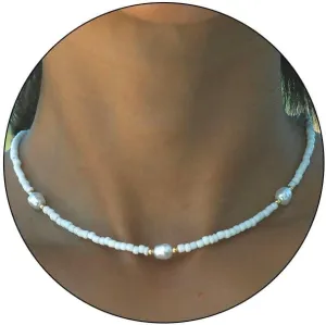 Colorful Boho Bead Choker Necklace Handmade Beaded Necklace Personalized Surfer Beach Necklaces for Women