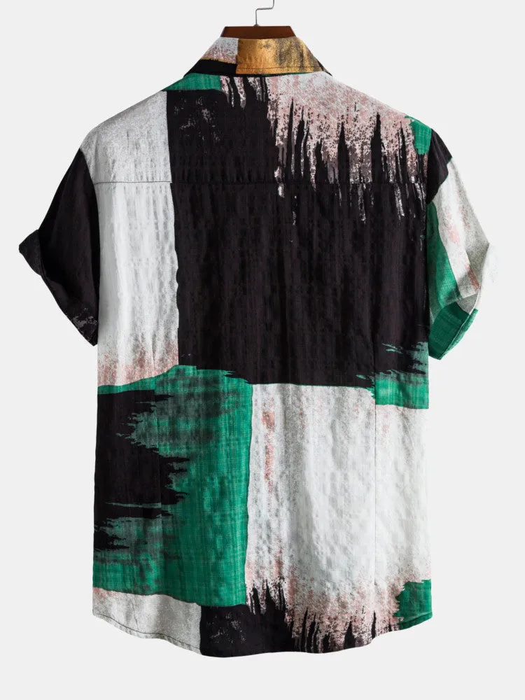 Contrast Color Tie dye Shirts