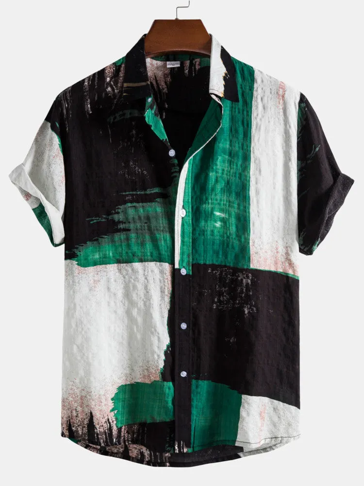 Contrast Color Tie dye Shirts