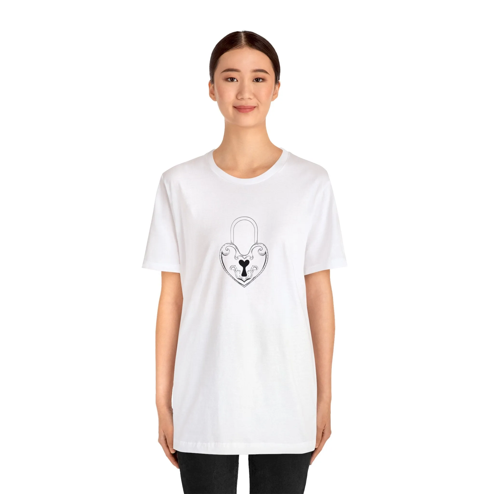 Couples Lock & Key Shirts -lock heart