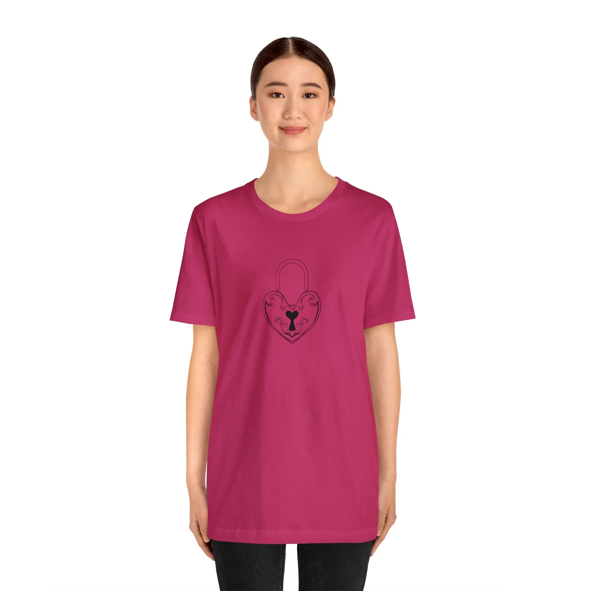 Couples Lock & Key Shirts -lock heart