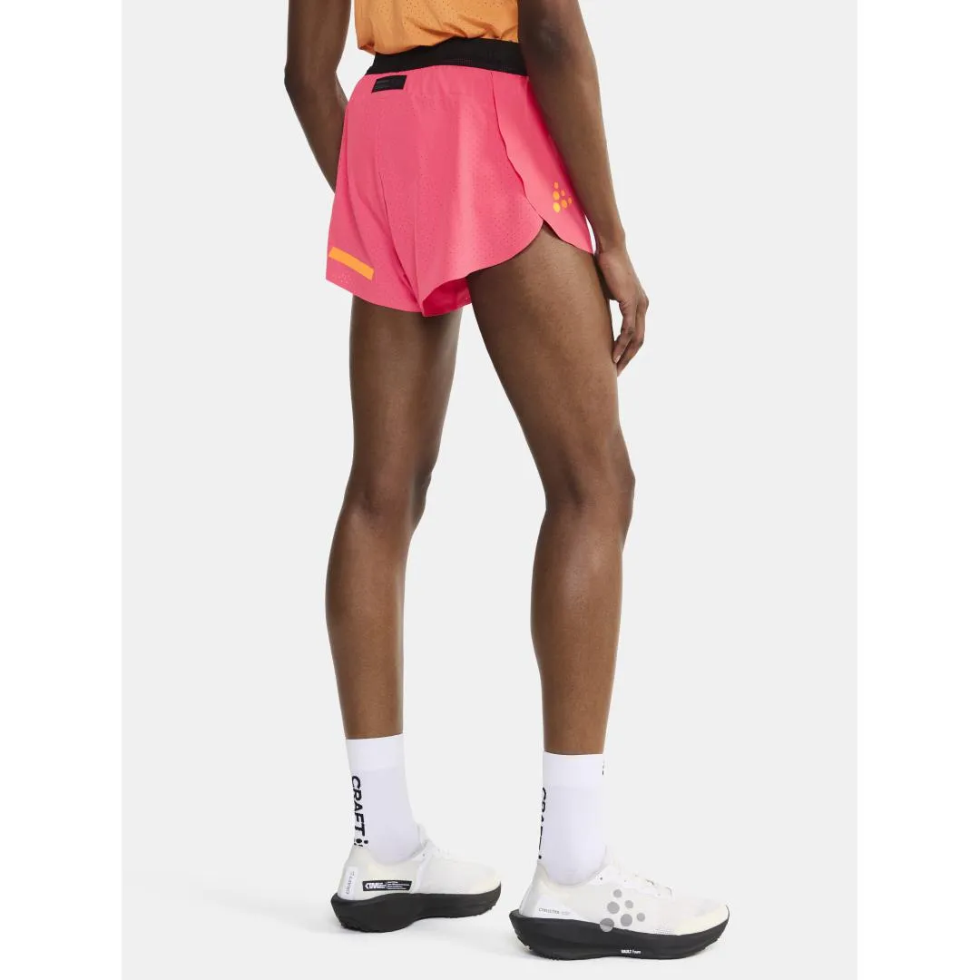 Craft Pro Hypervent Split Shorts - Fuchsia - WOMEN (1914596)
