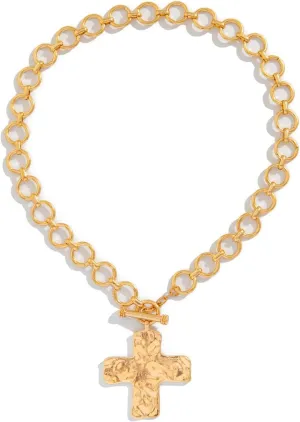 Cross Necklace for Wome 18K Gold Plated Cross Pendant Necklace Dainty Rhinestone Cross Necklace Tiny Gold Cross Necklaces Cross Choker Necklace Chunky Cross Necklace Gold Jewelry for Women