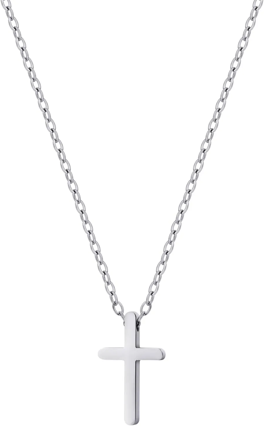 Cross Necklace For Women Silver Cross Necklace 18K Silver Plated Cross Necklace, Delicate Silver Necklace, Simple Silver Necklace, Women's Silver Fashion Gifts