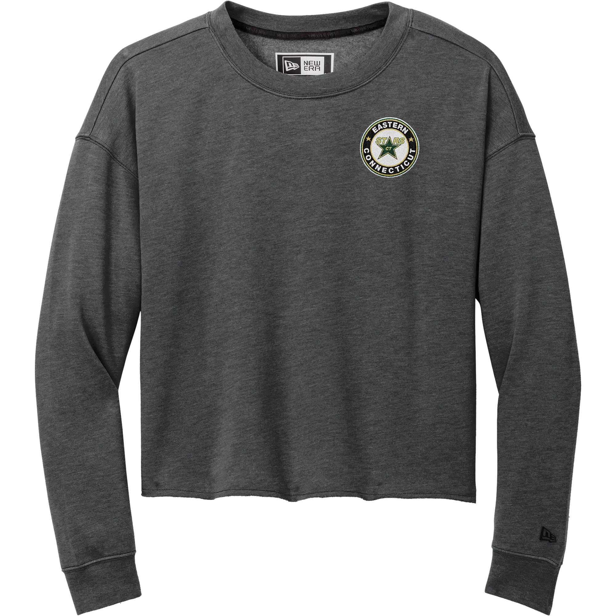 CT ECHO Stars New Era Ladies Tri-Blend Fleece Crop Crew