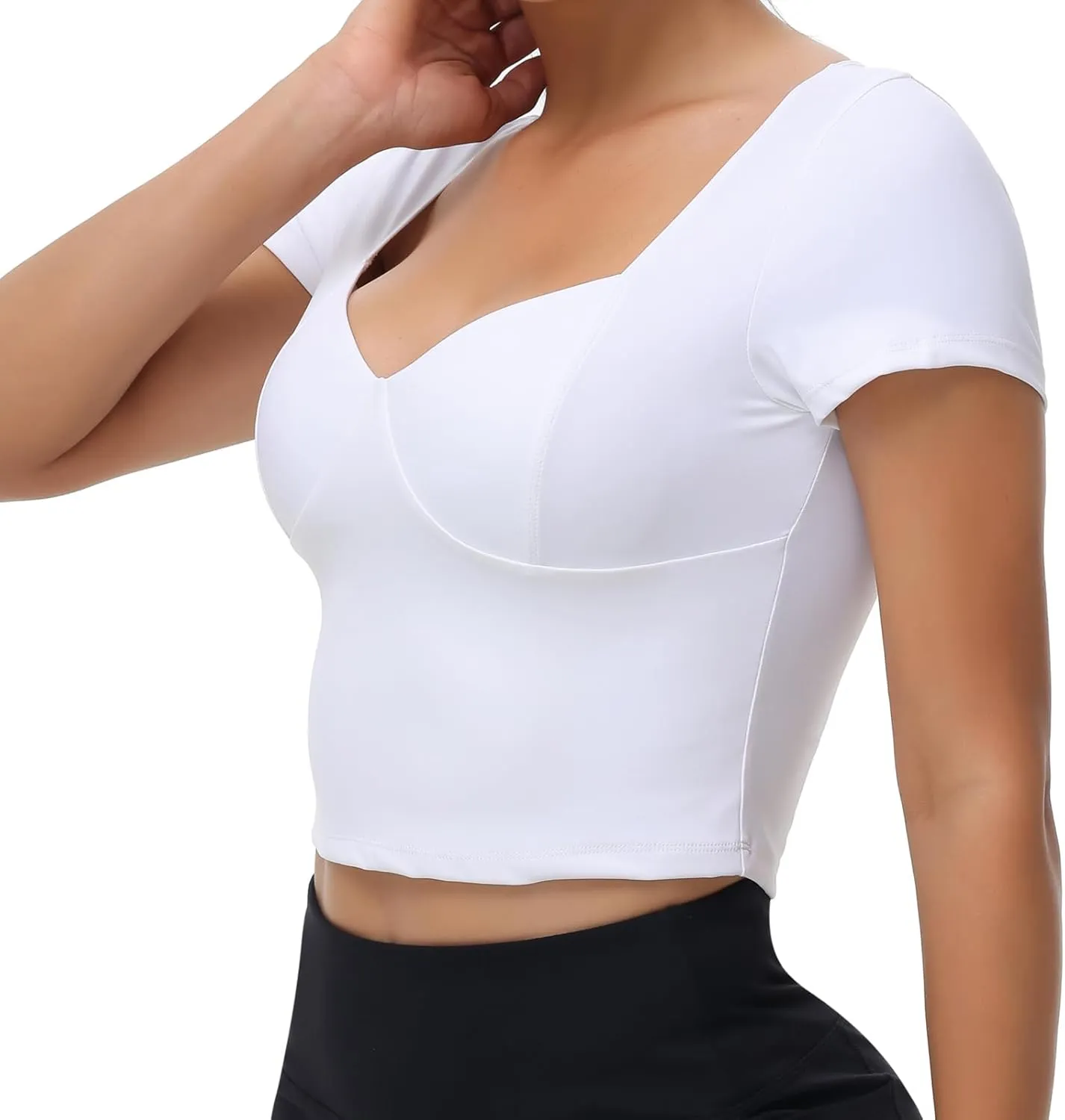 Cute Crop Tank Tops for Women Workout Athletic Gym Yoga Camisole Tee Top Basic Tunic T Shirts Trendy Clothes Summer