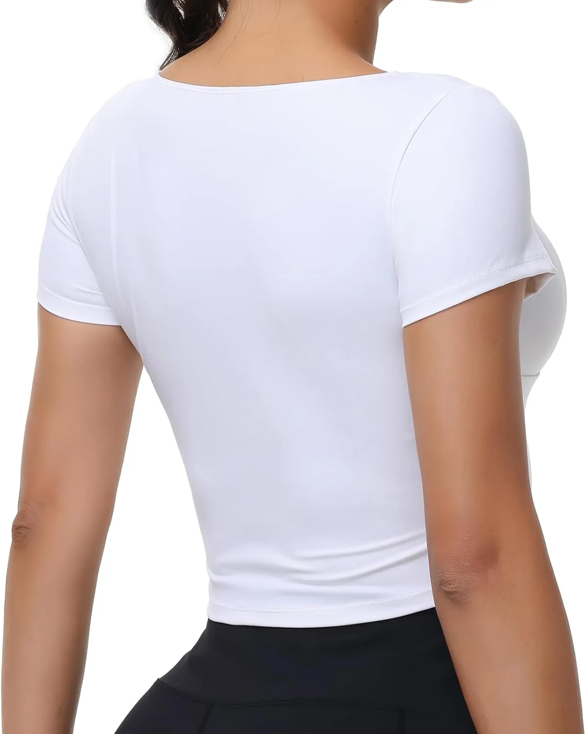 Cute Crop Tank Tops for Women Workout Athletic Gym Yoga Camisole Tee Top Basic Tunic T Shirts Trendy Clothes Summer