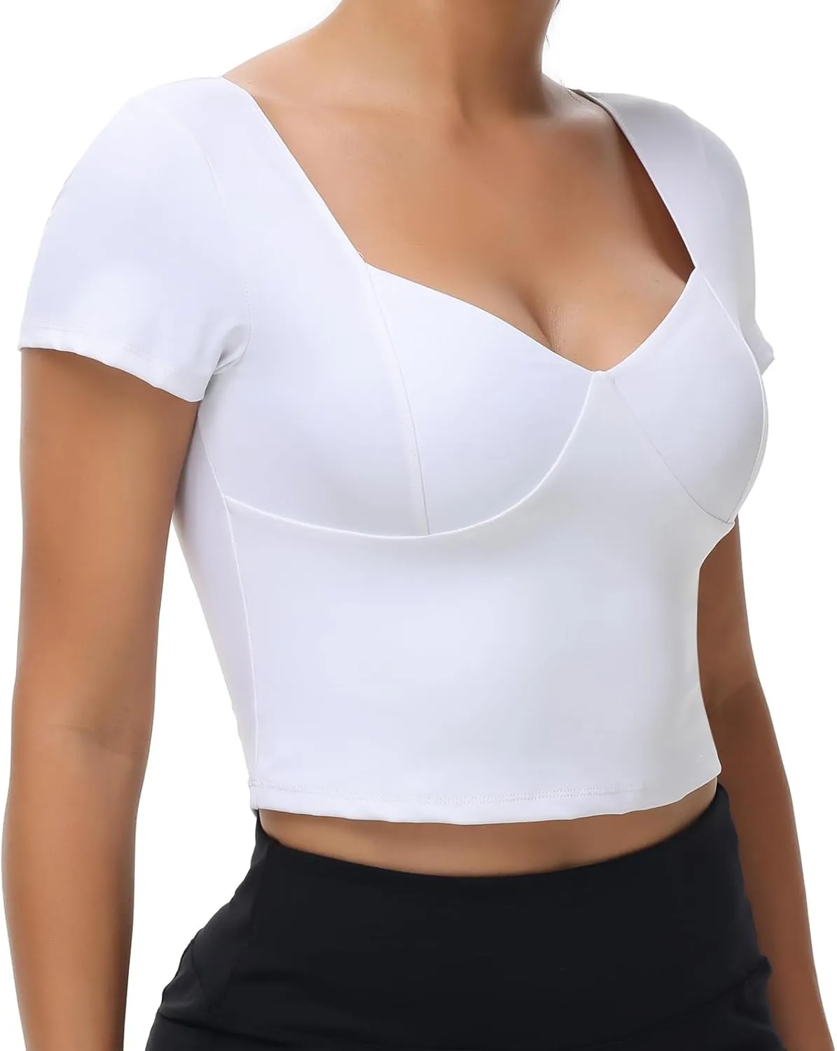 Cute Crop Tank Tops for Women Workout Athletic Gym Yoga Camisole Tee Top Basic Tunic T Shirts Trendy Clothes Summer