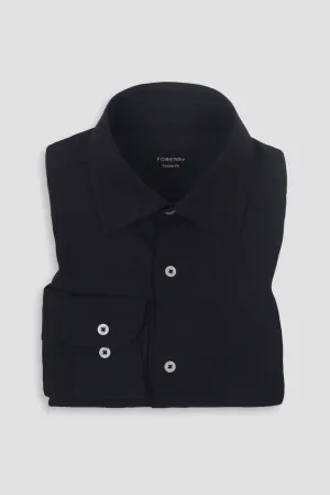 Dark Indigo Blue Linen Shirt