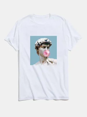David Status Graphic Cotton T-Shirts