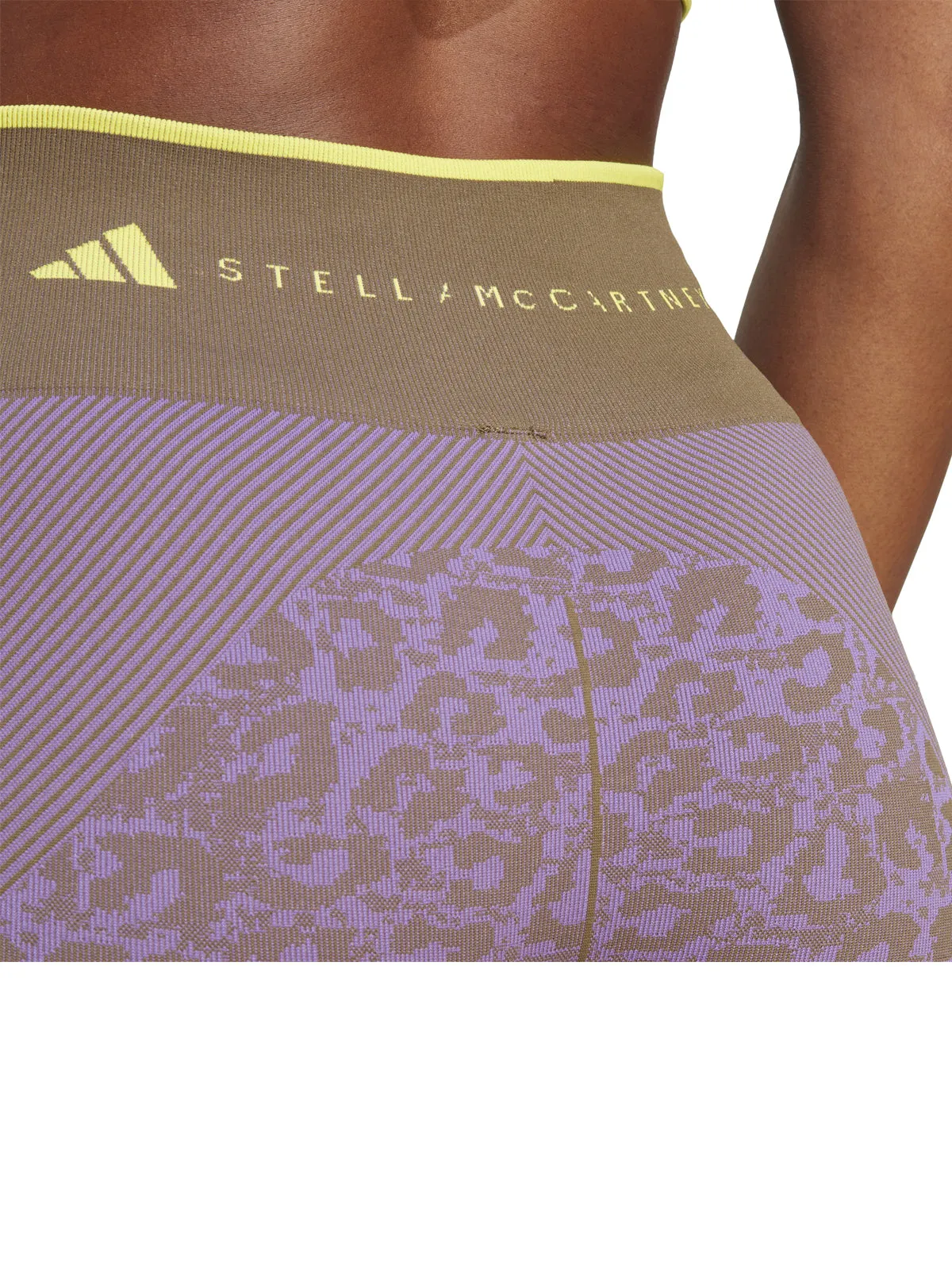Deep Lilac Leopard Seamless TrueStrength Bike Shorts