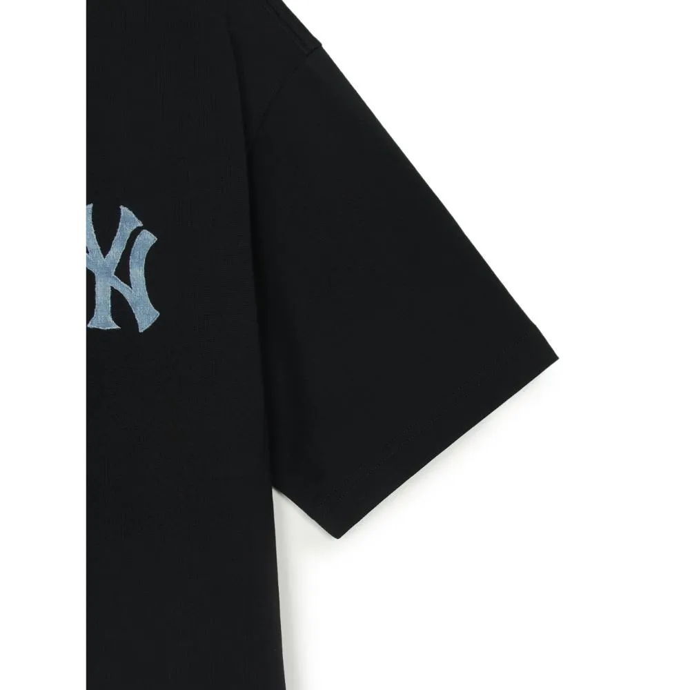 Denim-Like Monogram Big Lux Oversized-Fit T-Shirt New York Yankees