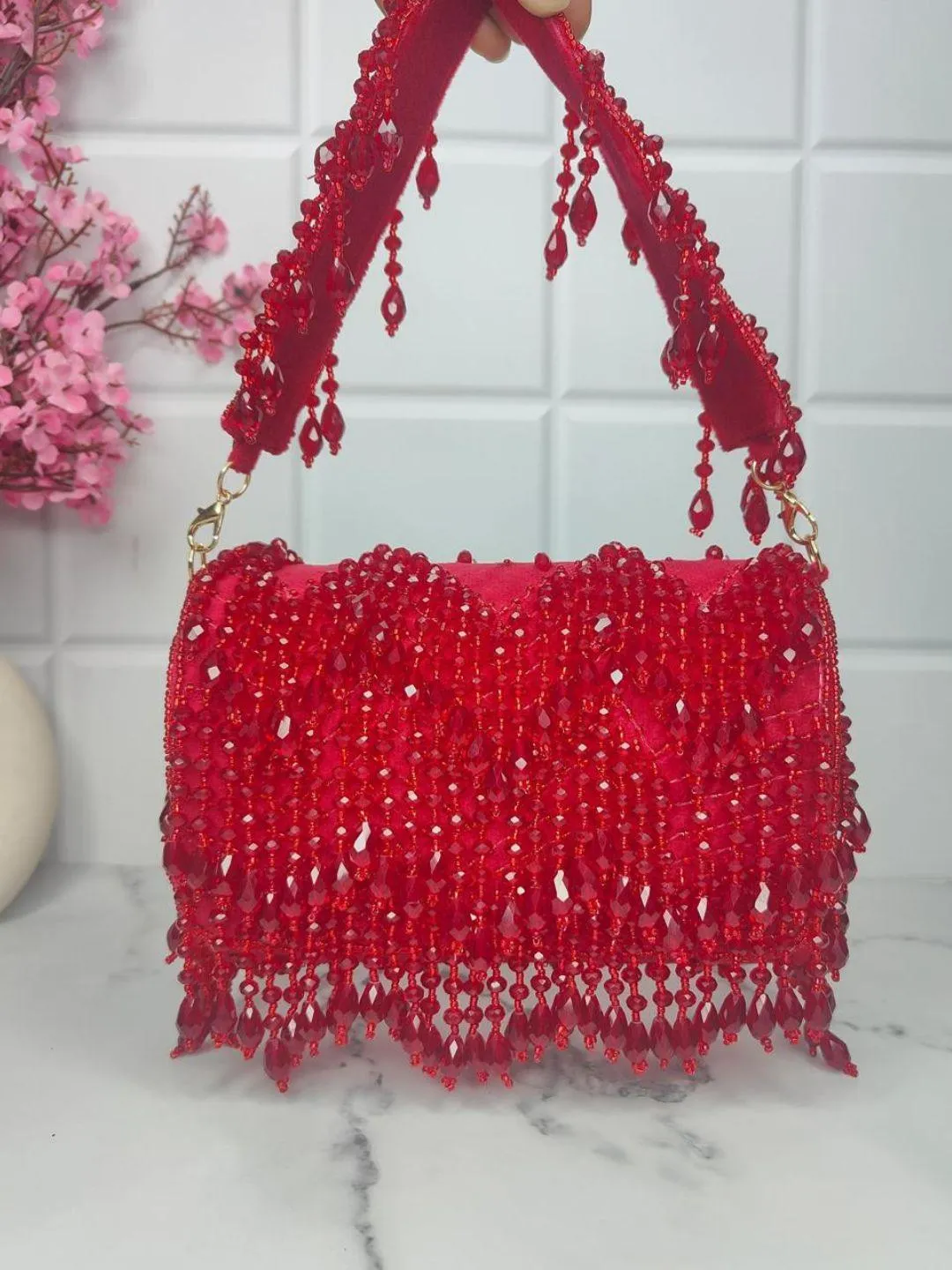 Designer Crystal Flap Bags