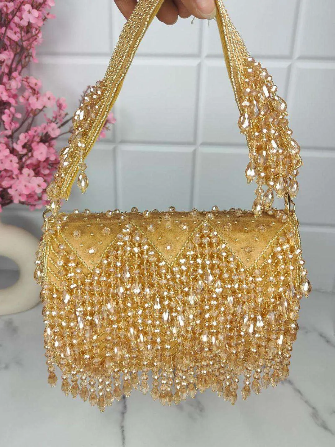 Designer Crystal Flap Bags