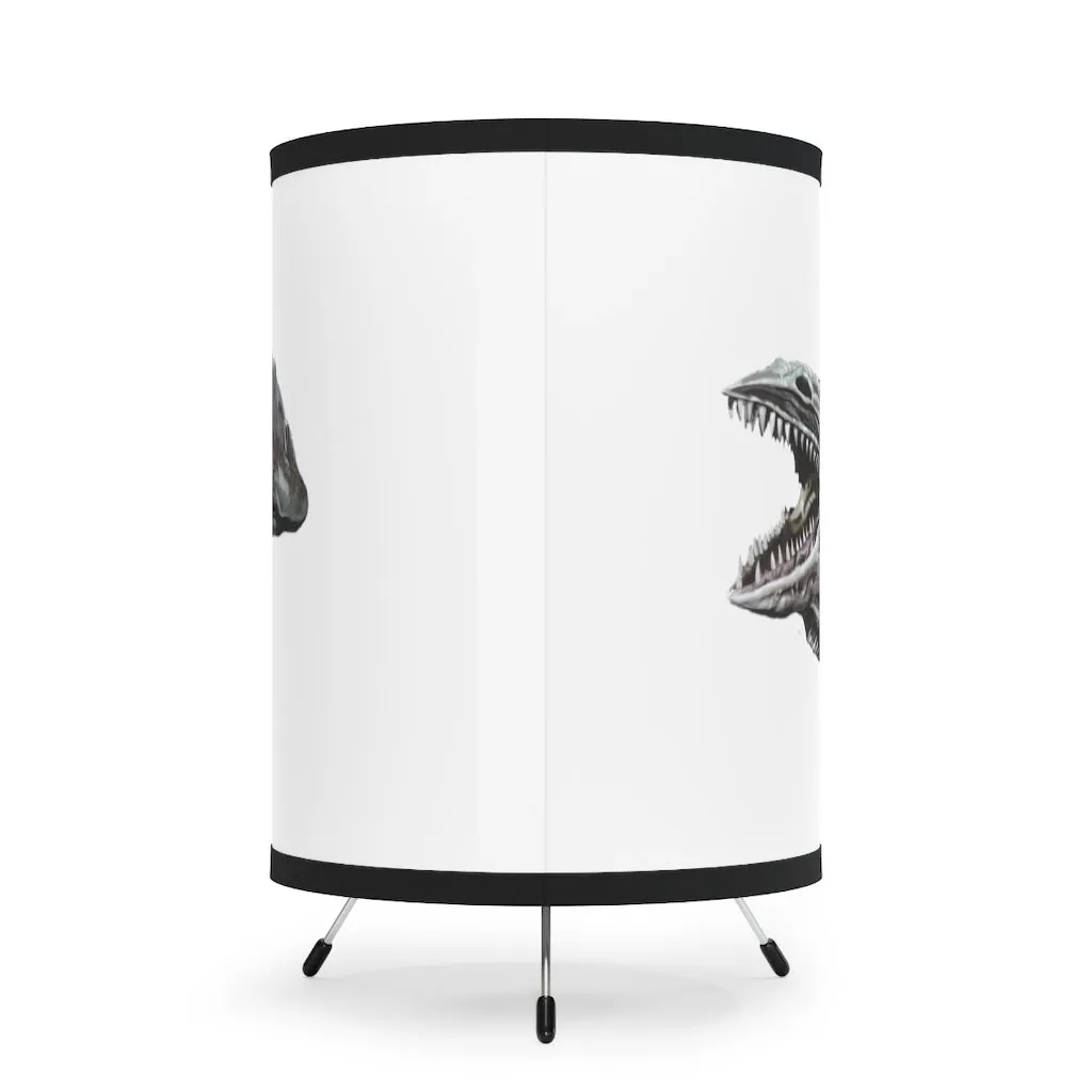 Dino Sea Creature Tripod Lamp with High-Res Printed Shade, US/CA plug