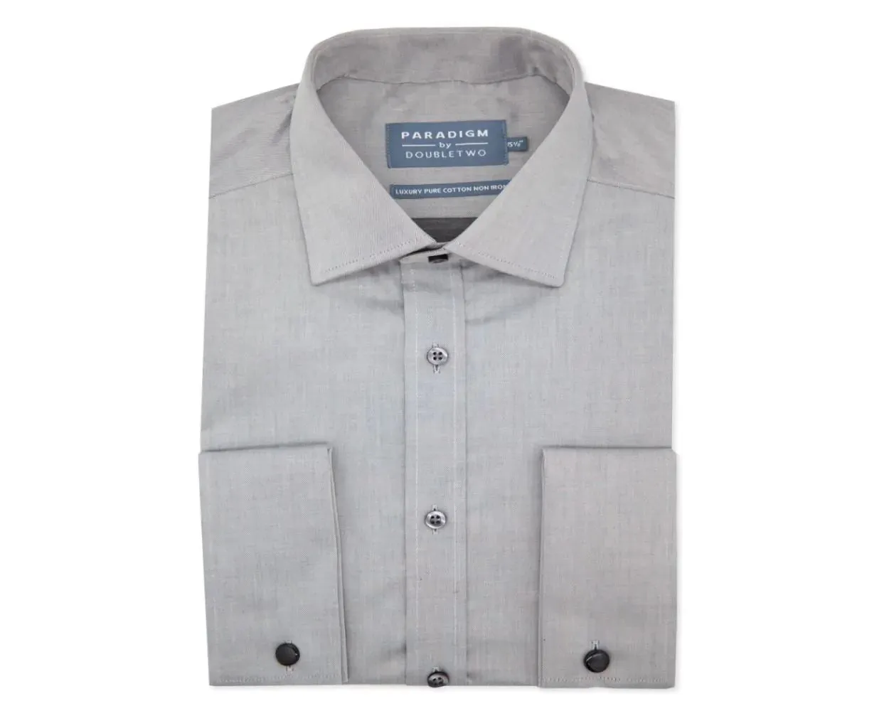 Double Two/Paradigm Men's Double Cuff Pure Cotton Non Iron Formal Shirts Size 14.5 - 23, 7 Colours