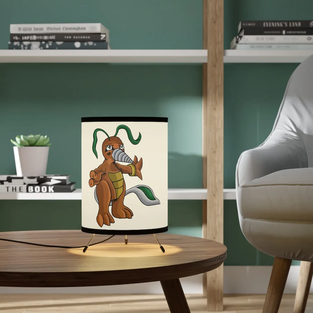 Drillbug Tripod Lamp with High-Res Printed Shade, US/CA plug