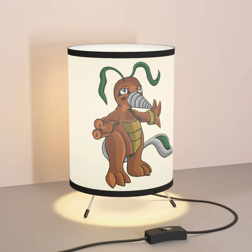 Drillbug Tripod Lamp with High-Res Printed Shade, US/CA plug