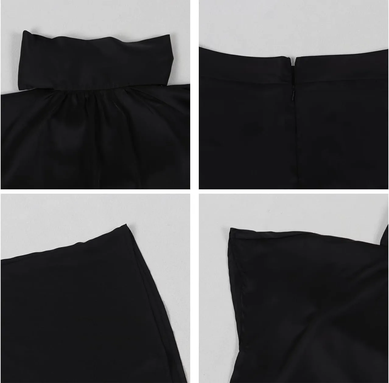 Ecirod Womens 2 Piece Church Outfits Turtleneck Bow Tie Cap Sleeve Tops High Waisted Flowy Wide Leg Palazzo Pants Set