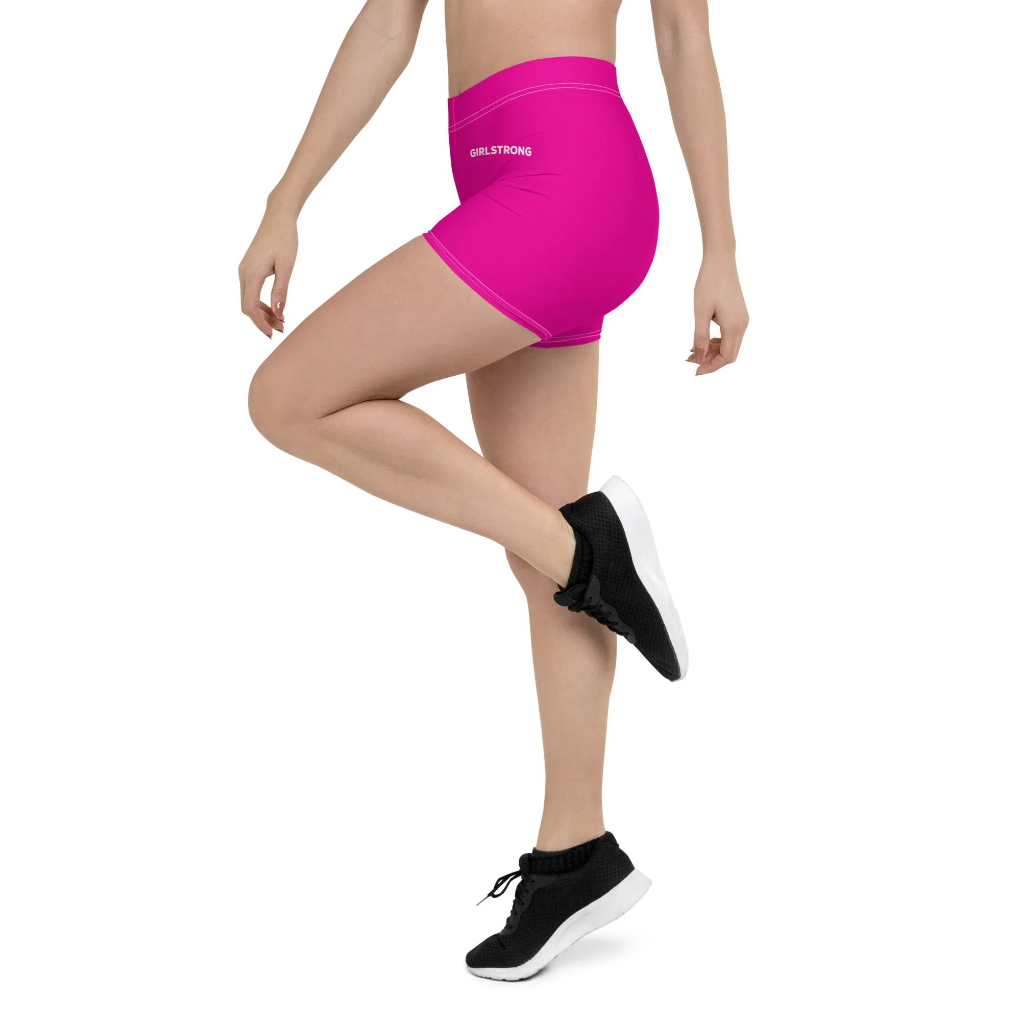 ELEVATED ESSENTIALS, SLIM AND SCULPT SHORTS POWER PINK