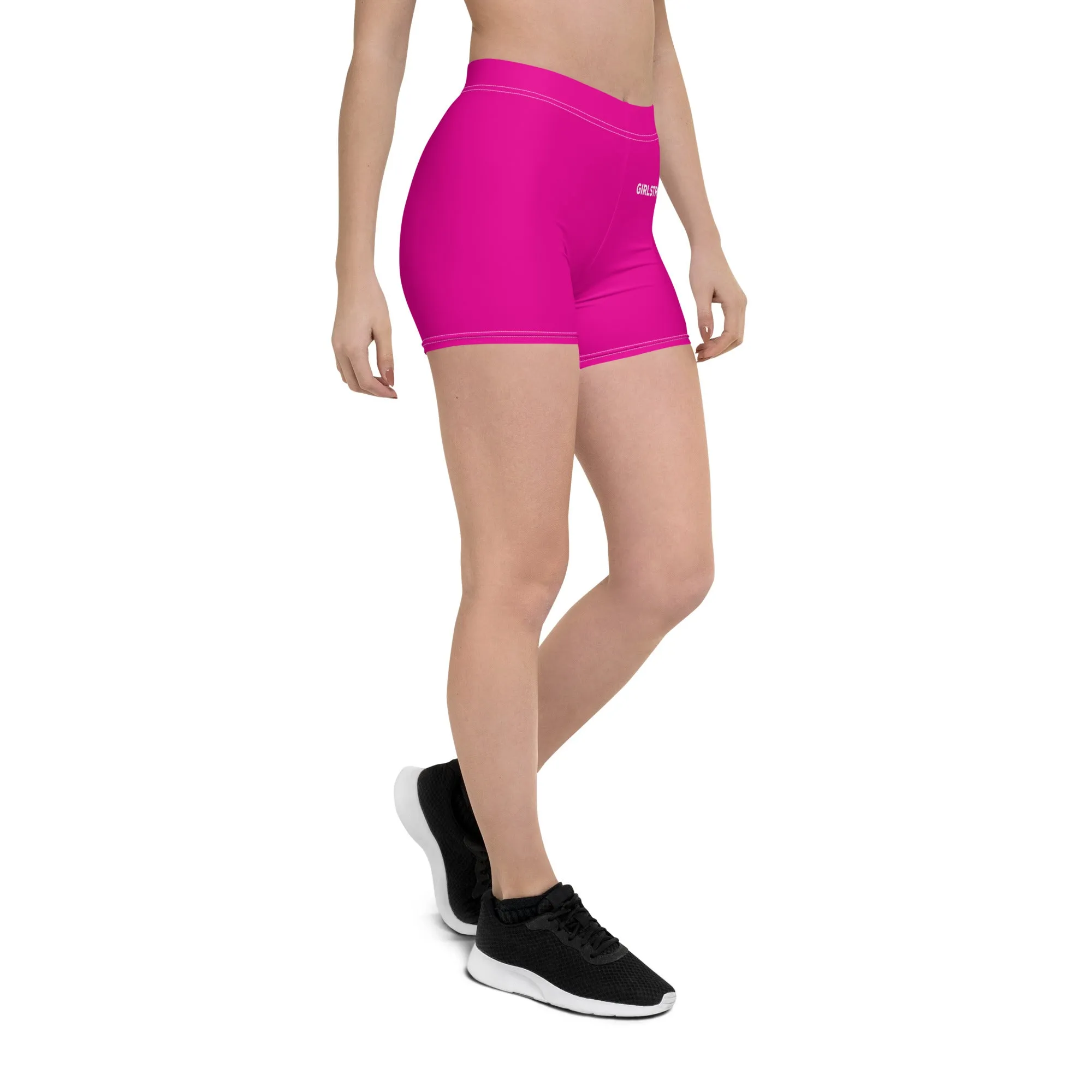 ELEVATED ESSENTIALS, SLIM AND SCULPT SHORTS POWER PINK