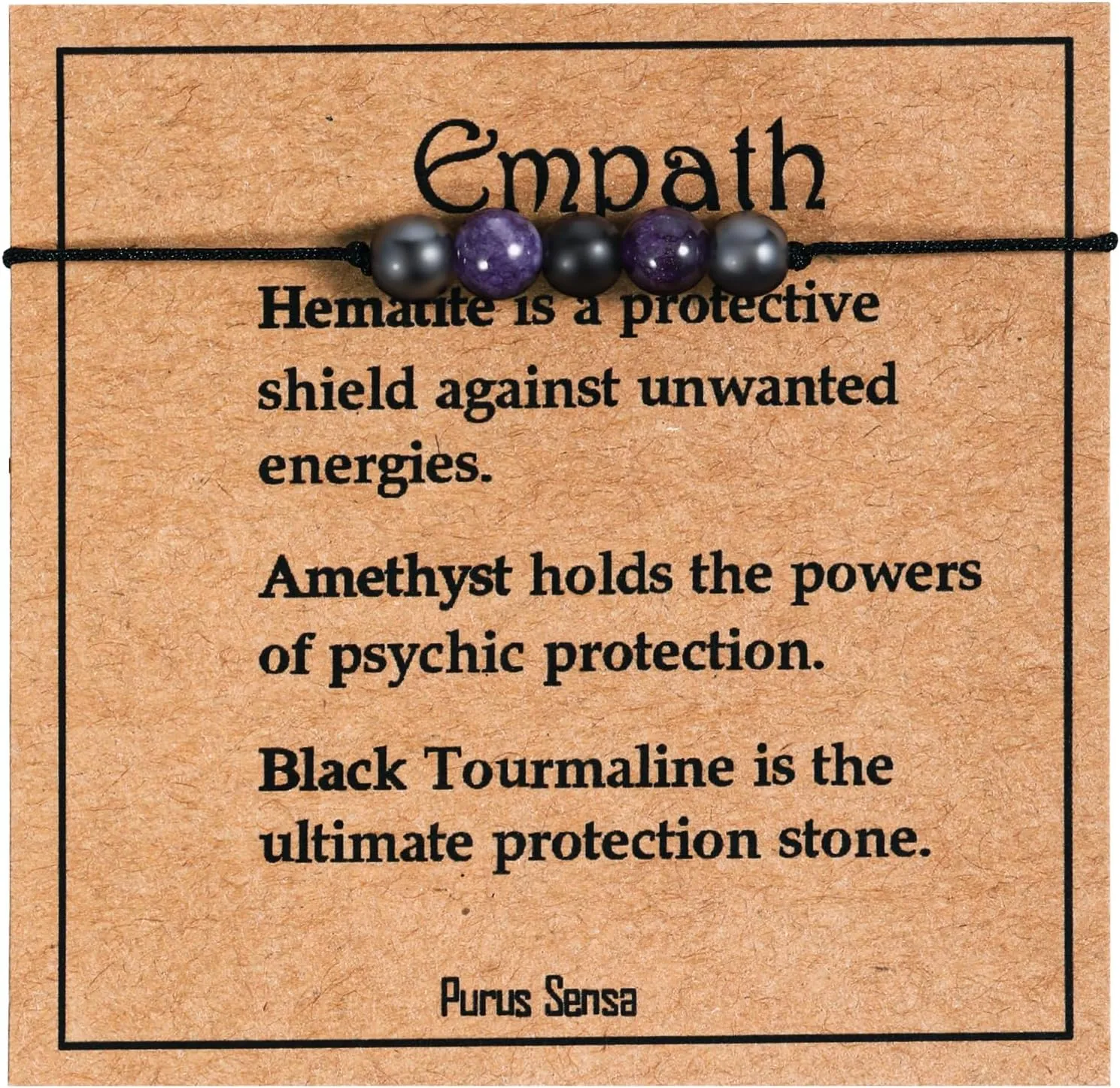 Empath Protection Bracelet, Crystal Bracelet for Women Spiritual Bracelets for Women Men Natural Gemstones Bracelets Jewelry Gifts