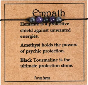 Empath Protection Bracelet, Crystal Bracelet for Women Spiritual Bracelets for Women Men Natural Gemstones Bracelets Jewelry Gifts