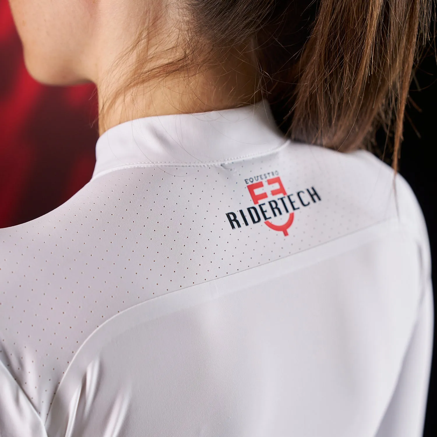 Equestro Ridertechnology Women's Competition Polo L/S with Zip