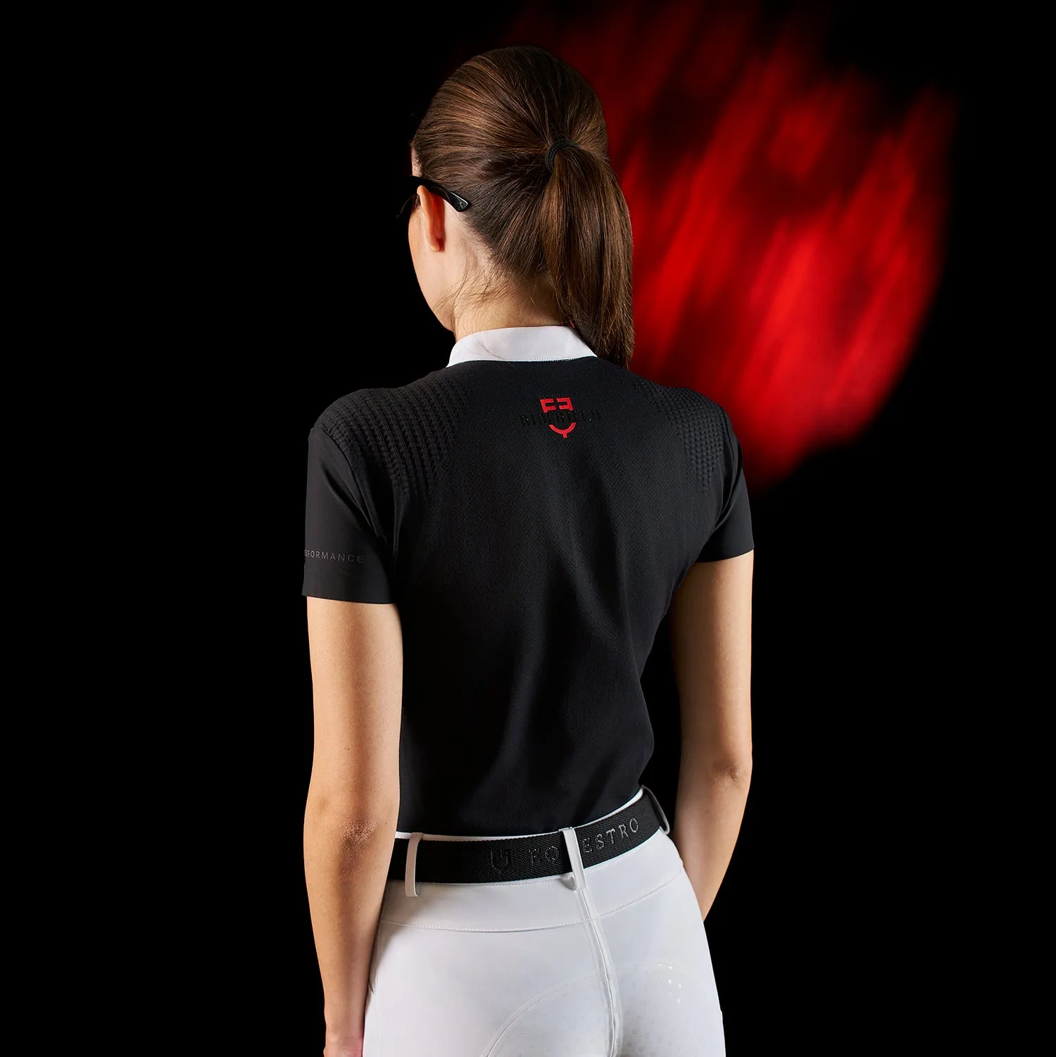 Equestro Ridertechnology Women's Competition Polo S/S with Buttons