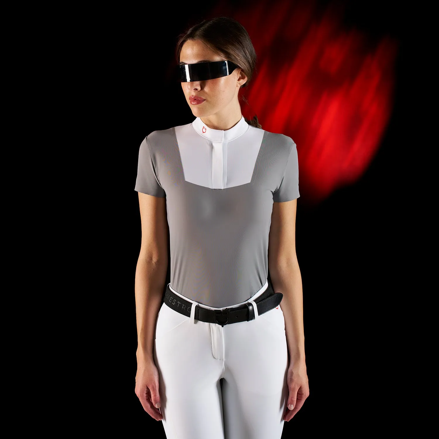Equestro Ridertechnology Women's Competition Polo S/S with Buttons