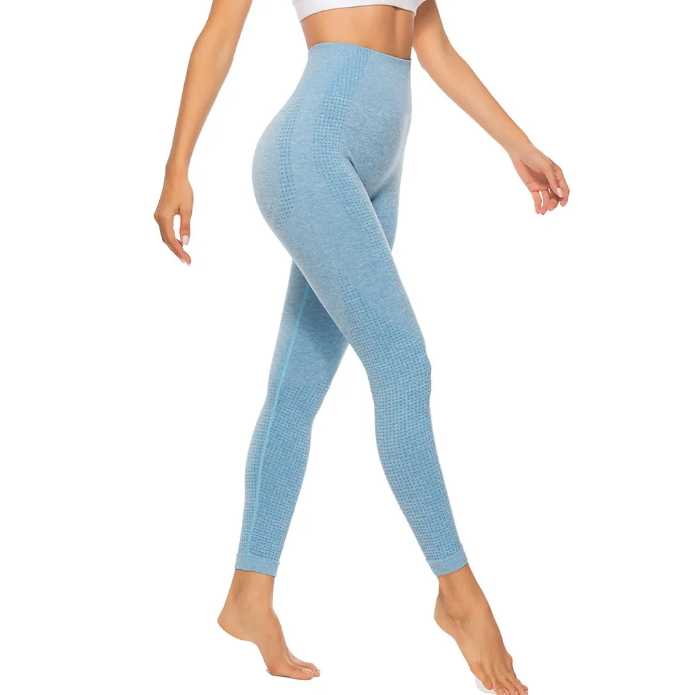 Essential Seamless Contour Leggings - Sky Blue